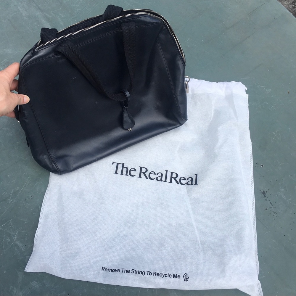 Prada briefcase bag with lock and key 🔐